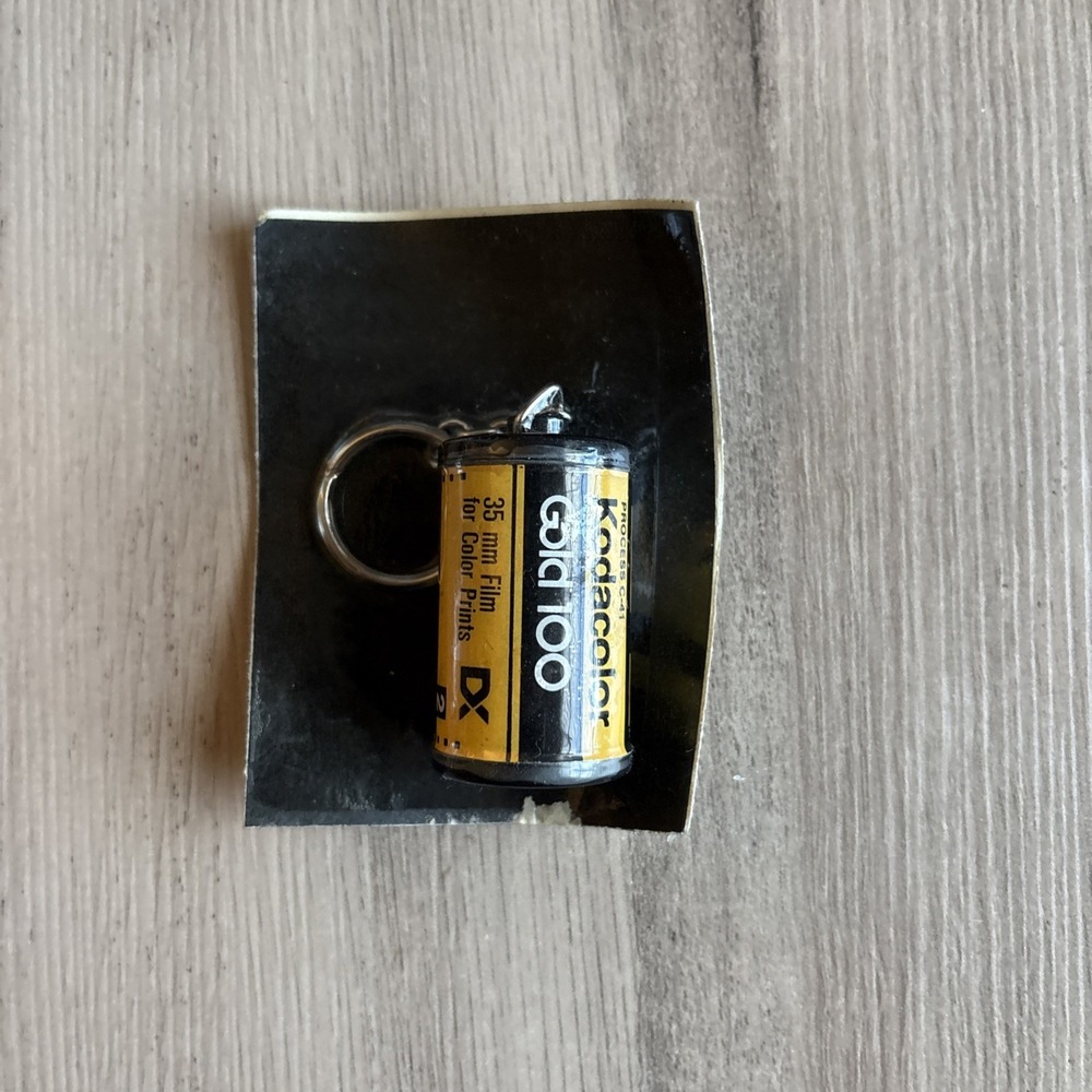 Kodak Kodacolor Gold 100 35mm Film Cartridge Keychain w/ Note Paper